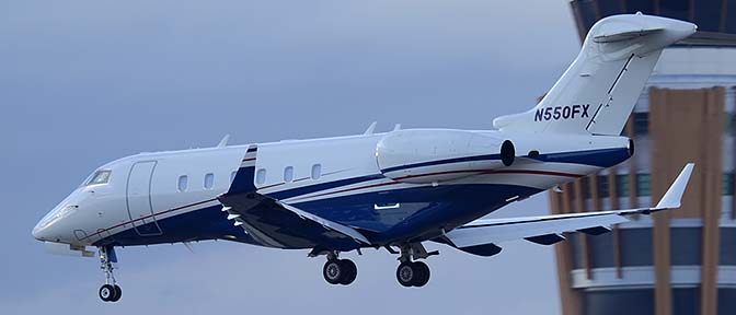 Bombardier BD-100-1A10 N550FX, Phoenix Sky Harbor, March 1, 2015